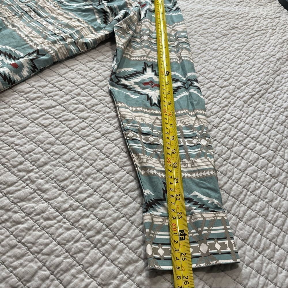 Rock & Roll Denim Aztec Print Snap Shirt Women’s Size XXL - Picture 10 of 10